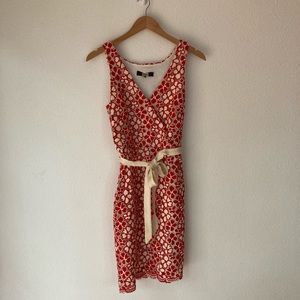 Eva Franco Floral Lace Overlay Sheath Dress